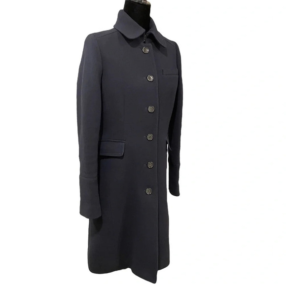 J Crew Metro Double Cloth Thinsulate Coat Navy 6 - Picture 8 of 11